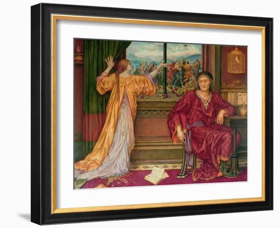 La Cage Doree - the Gilded Cage , by De Morgan, Evelyn (1855-1919). Oil on Canvas, between 1900 And-Evelyn De Morgan-Framed Giclee Print