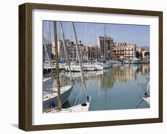 La Cala Port, Palermo, Sicily, Italy, Mediterranean, Europe-Martin Child-Framed Photographic Print