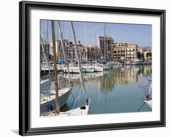 La Cala Port, Palermo, Sicily, Italy, Mediterranean, Europe-Martin Child-Framed Photographic Print