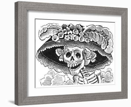 La Calavera de La Catrina, 1913-Jose Guadalupe Posada-Framed Giclee Print