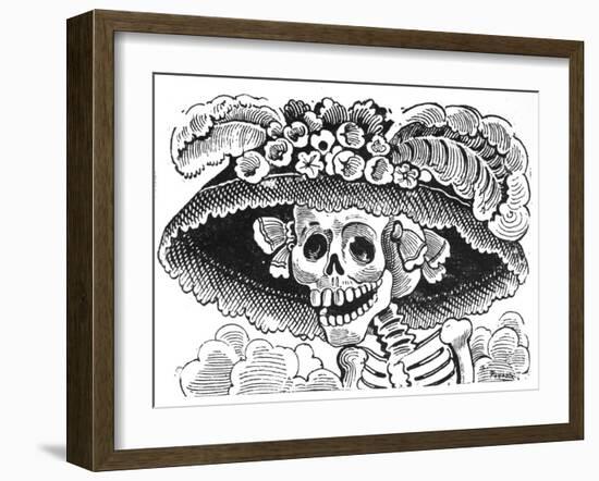 La Calavera de La Catrina, 1913-Jose Guadalupe Posada-Framed Giclee Print