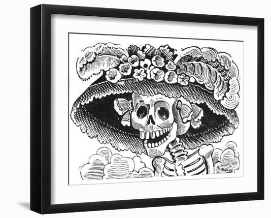 La Calavera de La Catrina, 1913-Jose Guadalupe Posada-Framed Giclee Print