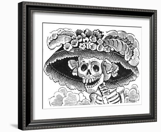 La Calavera de La Catrina, 1913-Jose Guadalupe Posada-Framed Giclee Print