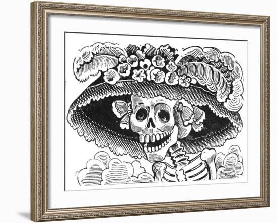 La Calavera de La Catrina, 1913-Jose Guadalupe Posada-Framed Giclee Print