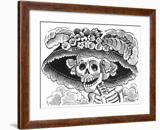 La Calavera de La Catrina, 1913-Jose Guadalupe Posada-Framed Giclee Print