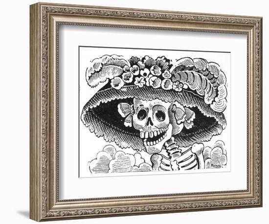 La Calavera de La Catrina, 1913-Jose Guadalupe Posada-Framed Giclee Print