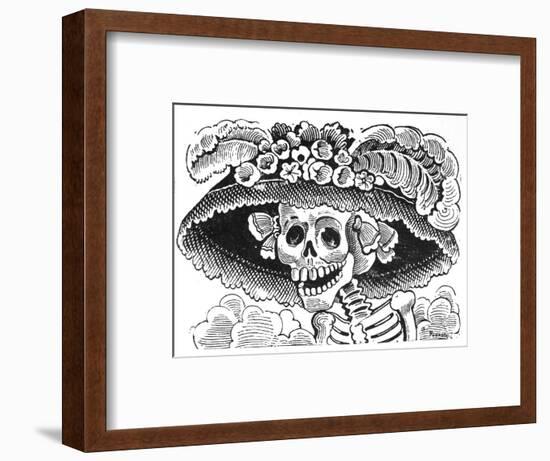 La Calavera de La Catrina, 1913-Jose Guadalupe Posada-Framed Giclee Print