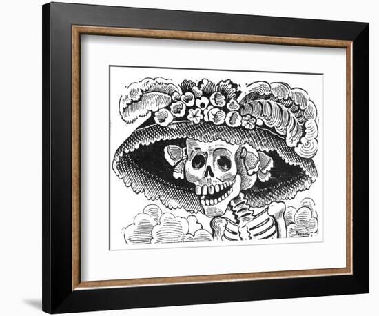 La Calavera de La Catrina, 1913-Jose Guadalupe Posada-Framed Giclee Print