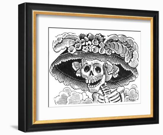 La Calavera de La Catrina, 1913-Jose Guadalupe Posada-Framed Giclee Print