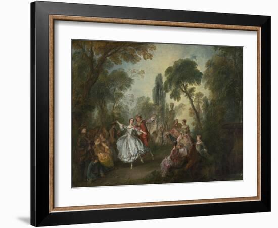 La Camargo Dancing, 1730-Nicolas Lancret-Framed Art Print