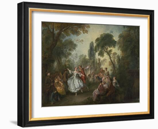 La Camargo Dancing, 1730-Nicolas Lancret-Framed Art Print