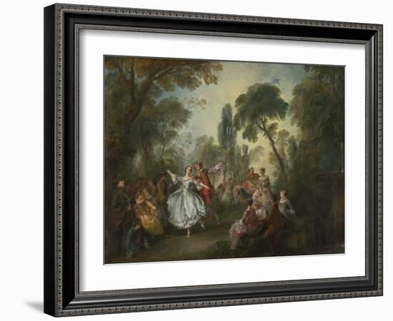 La Camargo Dancing, by Nicolas Lancret, 1730, French painting,-Nicolas Lancret-Framed Art Print