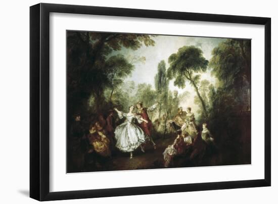 La Camargo Dancing-Nicolas Lancret-Framed Art Print