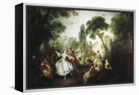 La Camargo Dancing-Nicolas Lancret-Framed Stretched Canvas