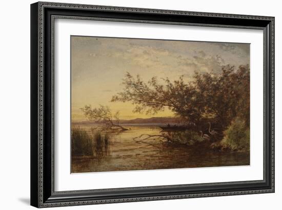 La Camargue, coucher de soleil-Félix Ziem-Framed Giclee Print