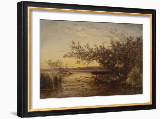 La Camargue, coucher de soleil-Félix Ziem-Framed Giclee Print