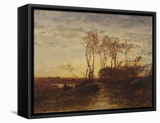 La Camargue, coucher de soleil-Félix Ziem-Framed Premier Image Canvas