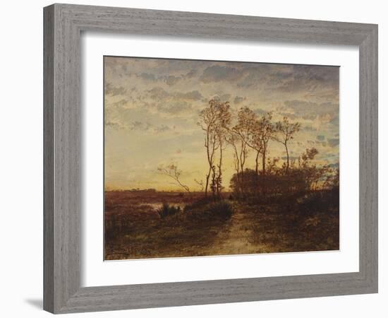 La Camargue, coucher de soleil-Félix Ziem-Framed Giclee Print