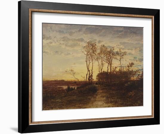 La Camargue, coucher de soleil-Félix Ziem-Framed Giclee Print