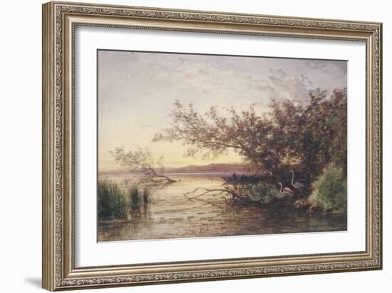 La Camargue, coucher de soleil-Félix Ziem-Framed Giclee Print