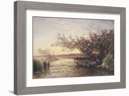 La Camargue, coucher de soleil-Félix Ziem-Framed Giclee Print