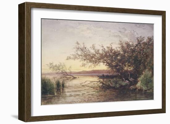 La Camargue, coucher de soleil-Félix Ziem-Framed Giclee Print