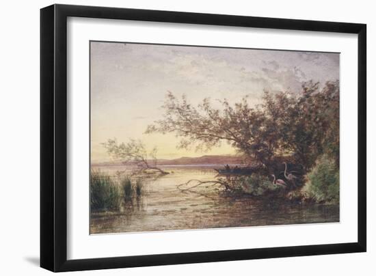 La Camargue, coucher de soleil-Félix Ziem-Framed Giclee Print