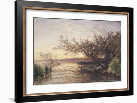 La Camargue, coucher de soleil-Félix Ziem-Framed Giclee Print