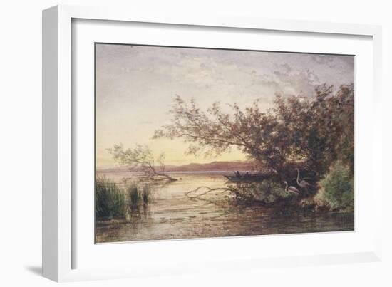 La Camargue, coucher de soleil-Félix Ziem-Framed Giclee Print