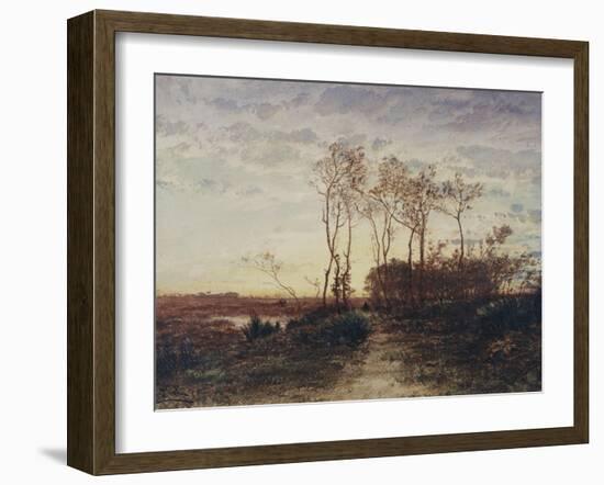 La Camargue, coucher de soleil-Félix Ziem-Framed Giclee Print