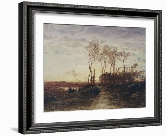 La Camargue, coucher de soleil-Félix Ziem-Framed Giclee Print