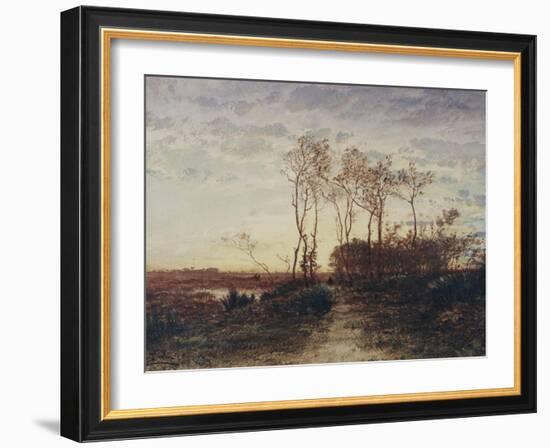 La Camargue, coucher de soleil-Félix Ziem-Framed Giclee Print