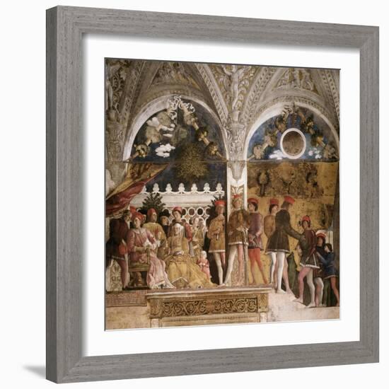 La Camera Degli Sposi: North Wall-Andrea Mantegna-Framed Giclee Print