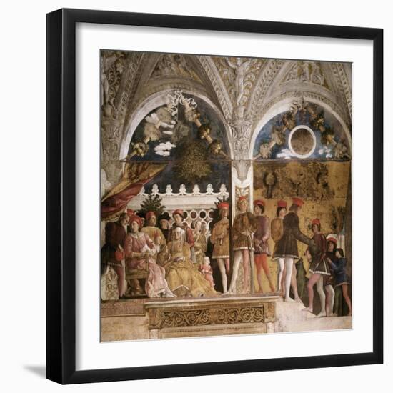 La Camera Degli Sposi: North Wall-Andrea Mantegna-Framed Giclee Print