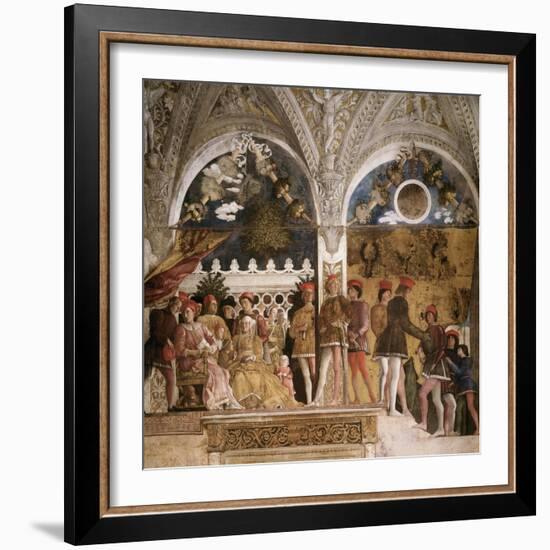 La Camera Degli Sposi: North Wall-Andrea Mantegna-Framed Giclee Print