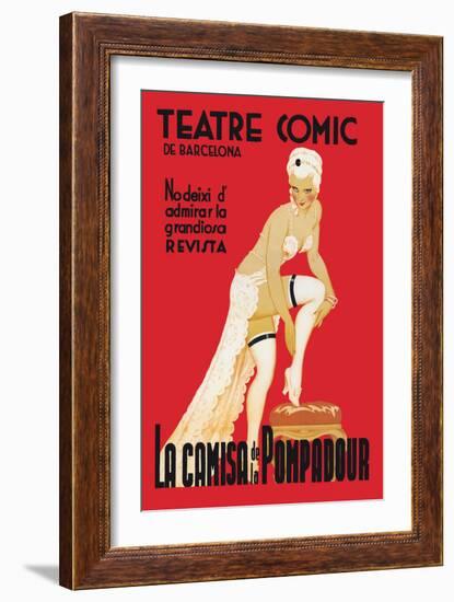 La Camisa de la Pompadour-null-Framed Art Print