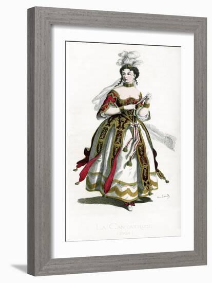 La Cantatrice costume dated-Maurice Sand-Framed Giclee Print