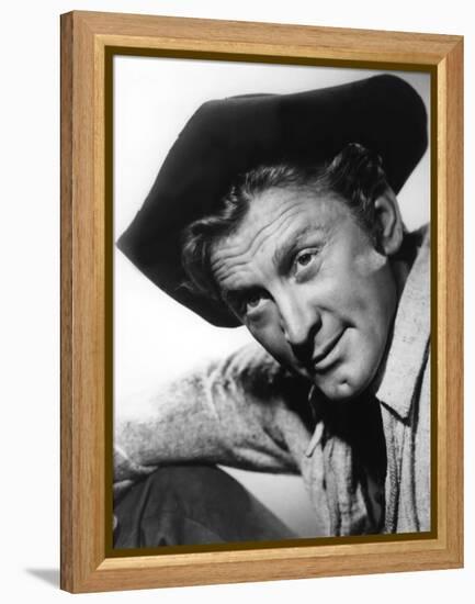 La captive aux yeux clairs THE BIG SKY by HowardHawks with Kirk Douglas, 1952 (b/w photo)-null-Framed Stretched Canvas