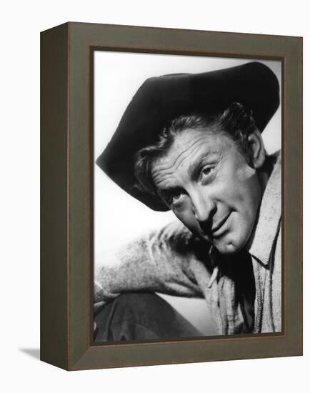 La captive aux yeux clairs THE BIG SKY by HowardHawks with Kirk Douglas, 1952 (b/w photo)-null-Framed Stretched Canvas