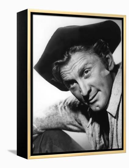 La captive aux yeux clairs THE BIG SKY by HowardHawks with Kirk Douglas, 1952 (b/w photo)-null-Framed Stretched Canvas