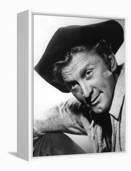 La captive aux yeux clairs THE BIG SKY by HowardHawks with Kirk Douglas, 1952 (b/w photo)-null-Framed Stretched Canvas