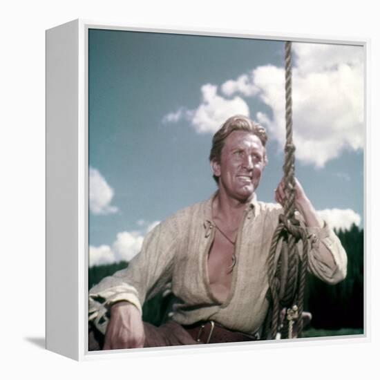 La captive aux yeux clairs THE BIG SKY by HowardHawks with Kirk Douglas, 1952 (photo)-null-Framed Stretched Canvas