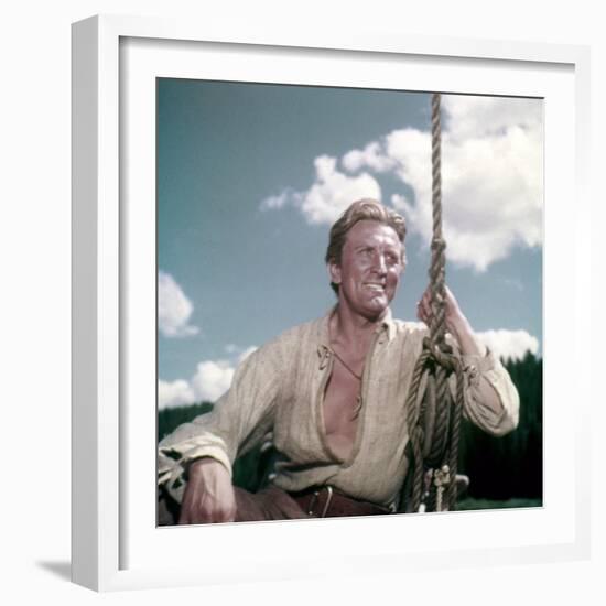 La captive aux yeux clairs THE BIG SKY by HowardHawks with Kirk Douglas, 1952 (photo)-null-Framed Photo