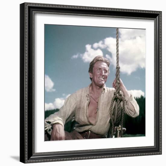 La captive aux yeux clairs THE BIG SKY by HowardHawks with Kirk Douglas, 1952 (photo)-null-Framed Photo