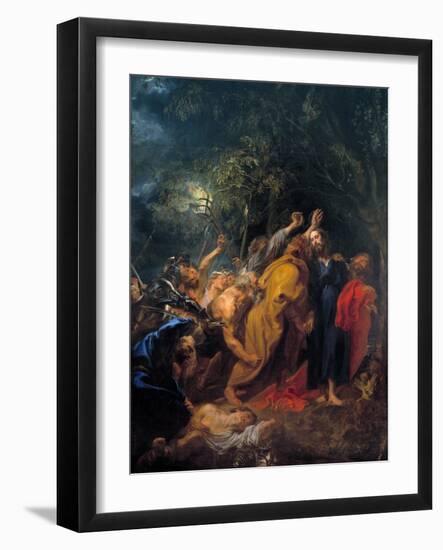 La Capture Du Christ  (The Capture of Christ) Peinture D' Anthony Van Dyck (1599-1641) Vers 1618-1-Anthony Van Dyck-Framed Giclee Print