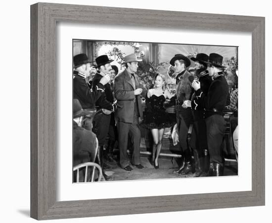 La Caravane heroique (Virginia City) by MichaelCurtiz with Randolph Scott, Myriam Hopkins and Errol-null-Framed Photo