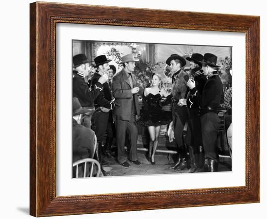 La Caravane heroique (Virginia City) by MichaelCurtiz with Randolph Scott, Myriam Hopkins and Errol-null-Framed Photo