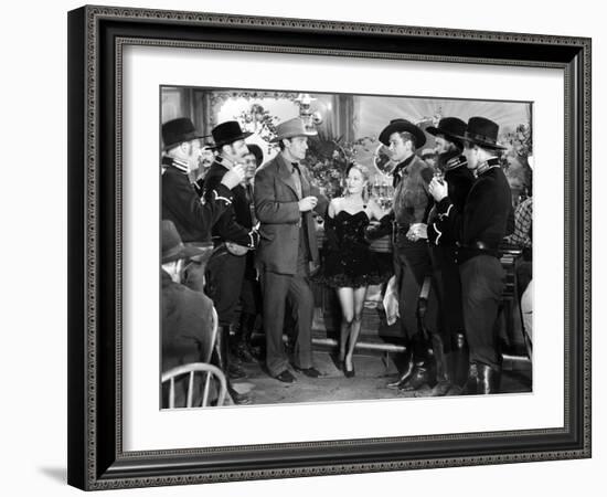 La Caravane heroique (Virginia City) by MichaelCurtiz with Randolph Scott, Myriam Hopkins and Errol-null-Framed Photo