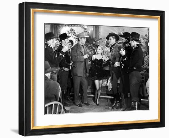 La Caravane heroique (Virginia City) by MichaelCurtiz with Randolph Scott, Myriam Hopkins and Errol-null-Framed Photo