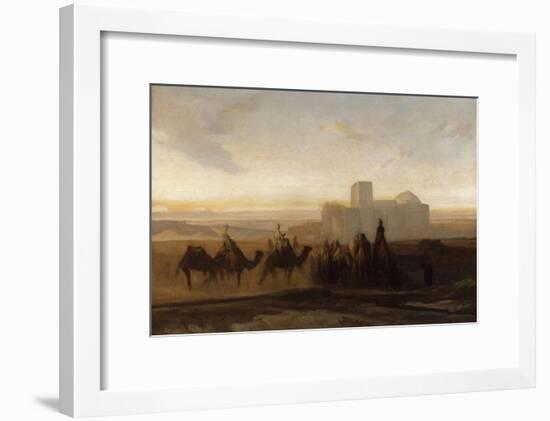 La Caravane-Alexandre Gabriel Decamps-Framed Giclee Print